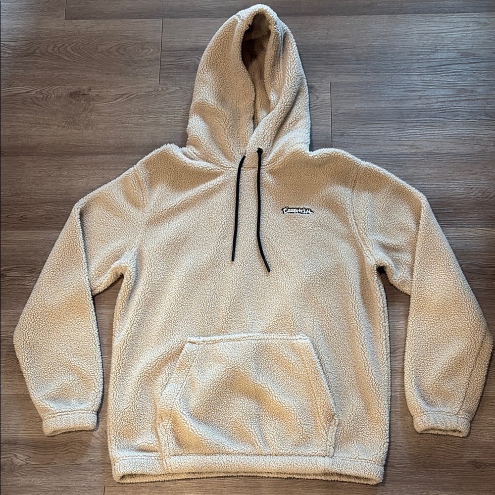 H&M Cream Sweatshirt with Ribbed Cuffs